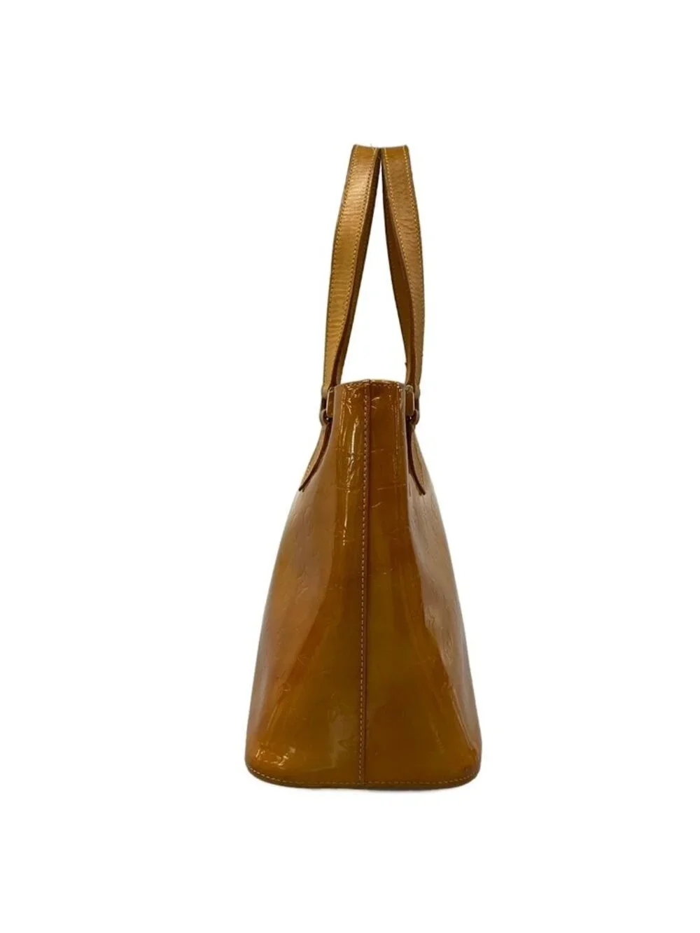 Louis Vuitton Tote Monogram Vernis Houston Soft Beige Leather